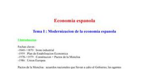 Langues et Affaires, Economie espagnole