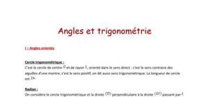 Angles et trigonométrie (1ère S)