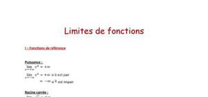 Limites de fonction (1ère S)