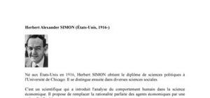 Biographie de l'économiste H.A Simon