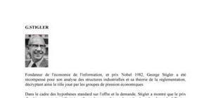 Biographie de l'économiste G. Stigler