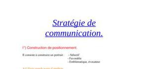Stratégie communication