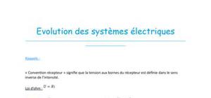 Evolution des systèmes électriques