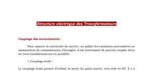 Electrotechnique - Structure électrique des transformateurs