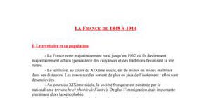 LA FRANCE DE 1848 A 1914