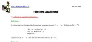 Les fonctions logarithmes