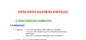 Infections Materno-foetales