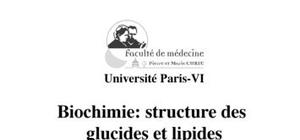 biochimie structural-glucides & lipides
