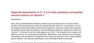 Corrigé sujet bac S philo 2009 dissertation