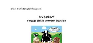 Etude marketing de ben&jerry's dans le commerce équitable
