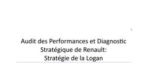Audit des Performances et Diagnostic Stratégique de Renault : Stratégie de la Logan