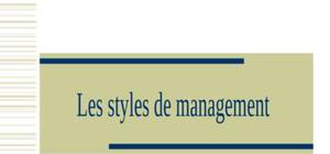 Les styles de management