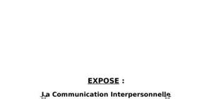 La communication interpersonnelle