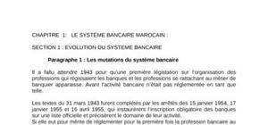 Le système bancaire marocain