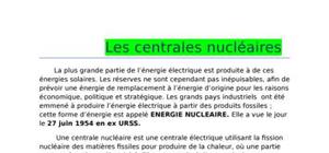 Les centrales nucléaires