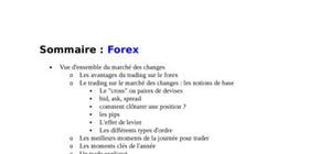 Le marché de change : forex