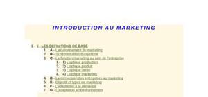 Introduction au marketing