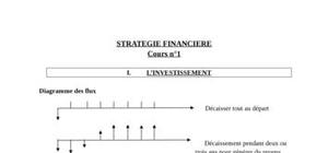 Investissement en strategie financiere