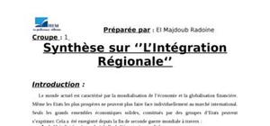 Intégration régionale