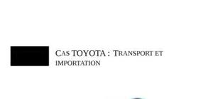 Toyota - audit logistique