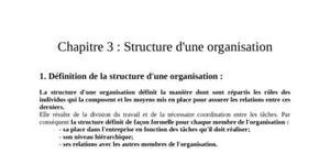 Structure d'une organisation