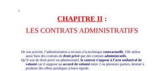 Les contrats administratifs  