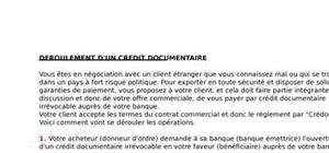 Le credit documentaire
