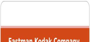 Strategic analysis of kodak