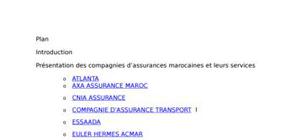 Compagnies d’assurances marocaines
