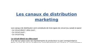 Les canaux de distribution marketing