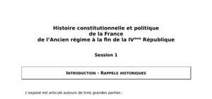 Les constitutions françaises