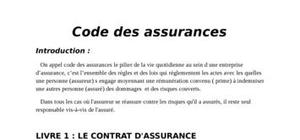 Code des assurances au maroc