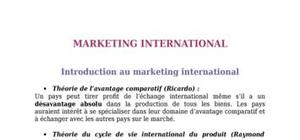 Marketing internationale