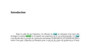 Exemples De Conclusions De Rapport De Stage