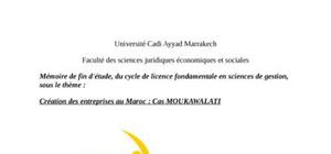 Creation des entreprises au maroc : cas moukawalati