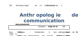 Anthropologie de la communication