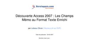 Access 2007 cours detaille 
