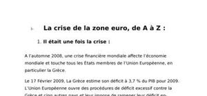 Chronologie de la crise de la zone euro