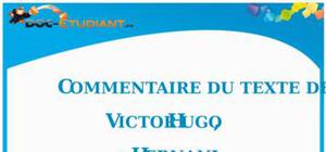 Commentaire de texte : « Hernani » de Victor Hugo