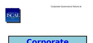 Corporate governance failure at satyam 