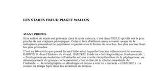 Piaget+ wallon freud