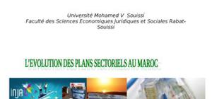 L'évolution des plans sectoriels au maroc