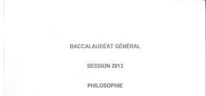 Sujets Philosophie Washington 2013 : Bac S