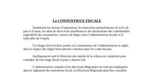 Contentieux fiscal en algerie