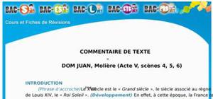Commentaire de Texte Dom Juan : Acte 5 (Scènes 4, 5, 6)