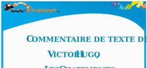 Commentaire de texte : « Les Châtiments » de Victor Hugo