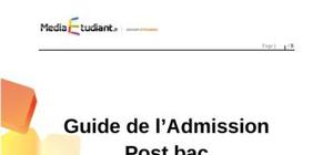 Guide Admission Post Bac