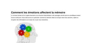 Comment les émotions affectent la mémoire