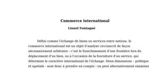 Commerce International 