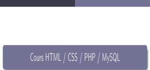 Cours PHP et HTML 